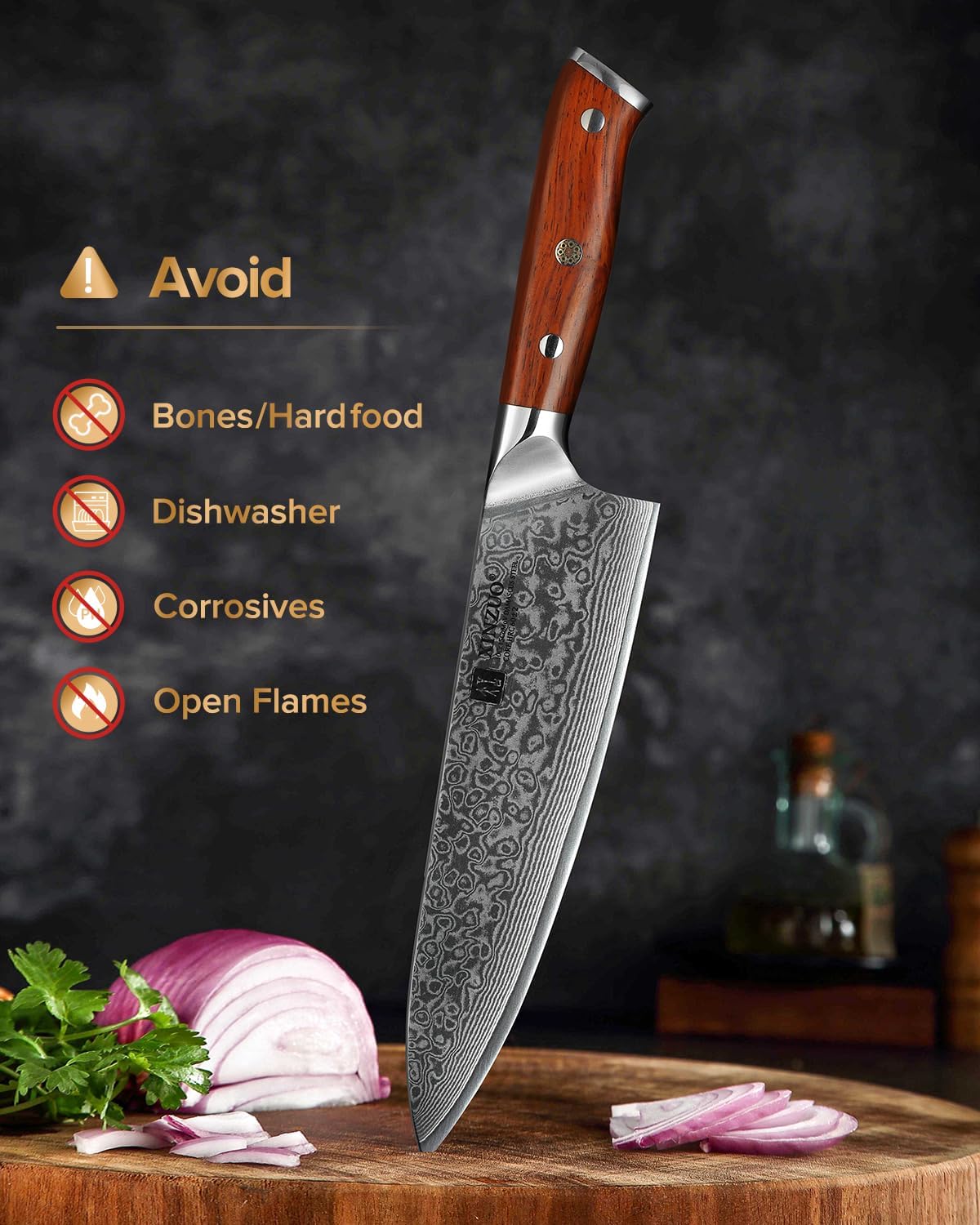 XINZUO Yu Series chef knife product detail